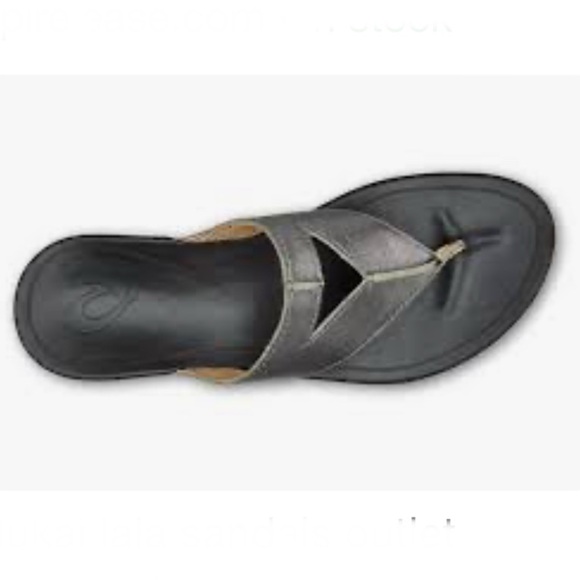 OluKai LALA Leather Thong Flip Flops Slide Sandals - Picture 2 of 10